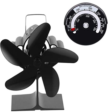 Ciieeo Ventilatore Per Stufa Alimentato Calore Ventilatore Ad Calda Silenzioso Batterie Risparmio Energetico