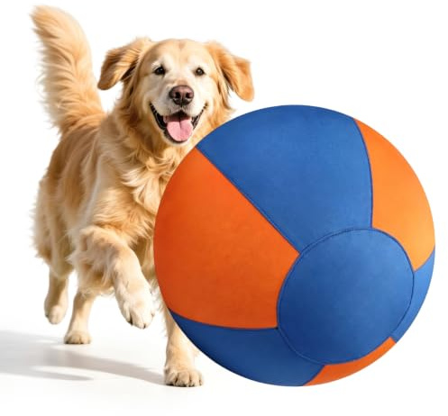 Piashow Herdingboll för hundar, interaktiv hundboll för träning och apportering, robust hundleksak, boll för stora hundar och hundar, bettsäker och uppblåsbar