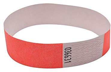 Announce Wrist Band 19mm Coral (Pack of 1000) AA01833