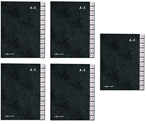 Pagna Pultordner Classic (Pultmappe, 24 Fächer, A-Z) (Pultmappe, 24 Fächer, A-Z, schwarz, 5 Stück)