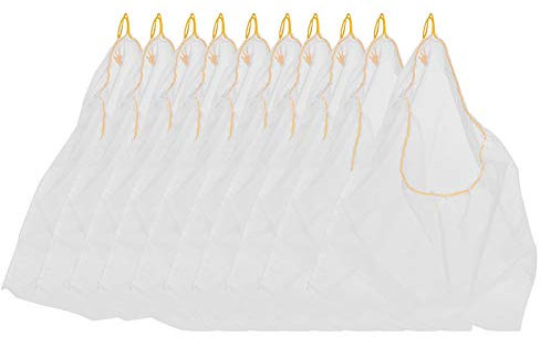 Sacchetti per setaccio per miele, 10 pezzi di garza in Nylon per uso alimentare sacchetto in rete filtro al miele eliminando le impuritàEcumori