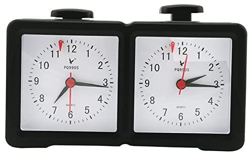 HUIOP game timer for board game, Chess Clock Quartz Electronic Analog Chess Clock Count Up Down Timer Game Timer I-go Count Up Down Timer