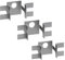 Pack of 50 WPC Brackets, Deck Mounting WPC Board Clips, Stainless Steel Patio or Terrace Clips/Clamps for WPC Decking