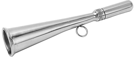 Signalhorn Boot, Edelstahl Nebelhorn Handheld Marine Trompetenhorn Tragbare Stadion Tröte, für Boote Yachten LKWs Wohnmobile Van Klarer Klang