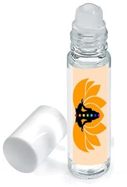 Simply Essential Sacral Chakra Pulse Point Roller Ball Oil with Lavender, Geranium, Clary Sage and Ylang Ylang 10ml Roll on Blend