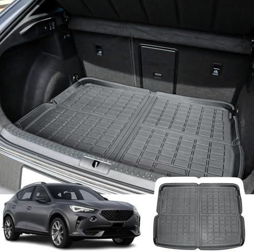 CDEFG Compatibile con Cupra Formentor 2021-2023 2024 Tappetino per Bagagliaio in TPE Protezione Tappetini Antiscivolo Auto Vasca Antipolvere Formentor VZ 2024 Accessori