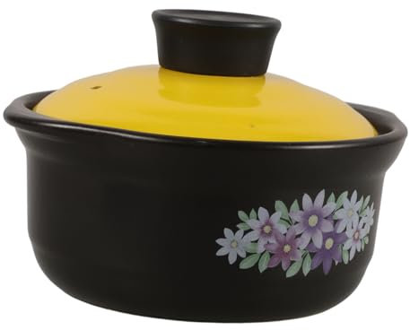 PRETYZOOM Cocotte Terre Cuite Pour Cuisson Casserole à Soupe Marmite Multifonctionnelle Pour Plats Mijotés Et Ragoûts