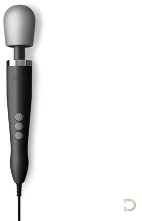 Doxy Vibrator Premium Original Magic Wand Massager pour femmes; Le vibromasseur baguette magique massager pour femmes - Noir