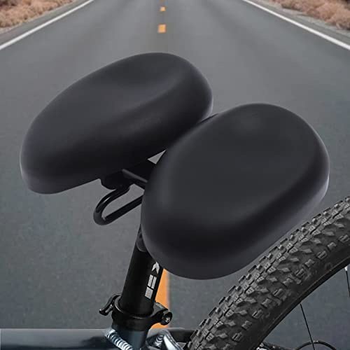 Selle de vélo sans nez 4590 - Ergonomique - Absorption des chocs - Coussin de décompression extra large - Largeur réglable de 20,6 à 20,69 cm - Pour VTT, vélo électrique, trekking