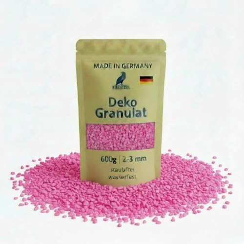 FADEDA dekorativa granulat/dekorativa stenar, 2–3 mm, 600 g, rosa