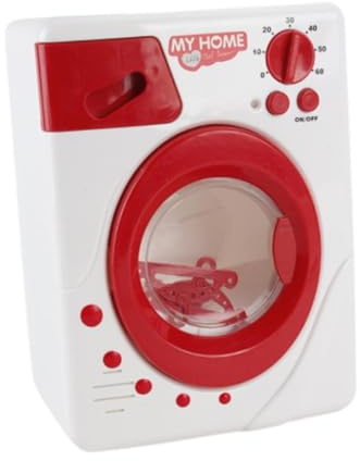 TWISAXC Juguete para Juego de imitación para niños, Lavadora para niños, Juego de Juguetes, electrodomésticos realistas, diversión interactiva, Lavadora