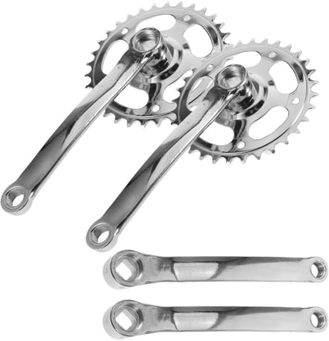 Luxshiny 2 Ensembles Manivelles pour Vélos VTT 32 Dents en Métal Léger avec Revêtement Résistant aux Intempéries, Accessoire pour Cyclisme en Montagne et Balades de Loisirs