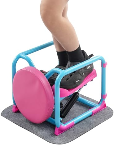 Mini stepper hydraulique 2 en 1 pour la maison, avec écran LCD et bandes de résistance, Twister Stepper silencieux avec siège à 360° et charge de 100 kg, pour jambes, fesses et bras