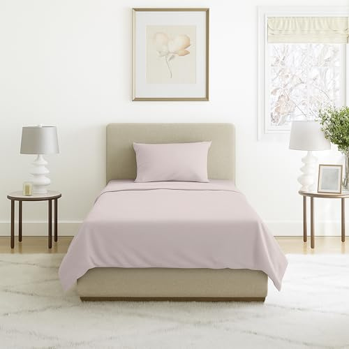 Brushed Microfiber Sheet Set-3 Piece Bed Linens-Fitted & Flat Sheets, Plus Pillowcase-Wrinkle, Stain & Fade Resistant by Lavish Home (Twin XL, Beige)