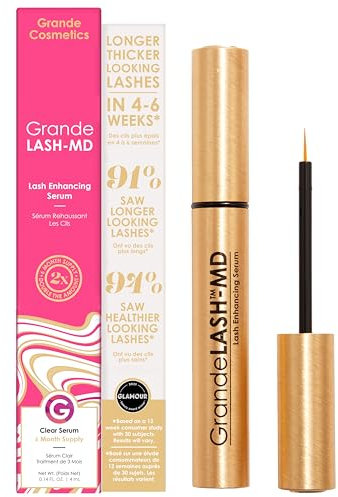 Grande Cosmetics GrandeLASH-MD Lash Enhancing Serum - Award-Winning Formula for Longer, Thicker-Looking Lashes - 4 ml