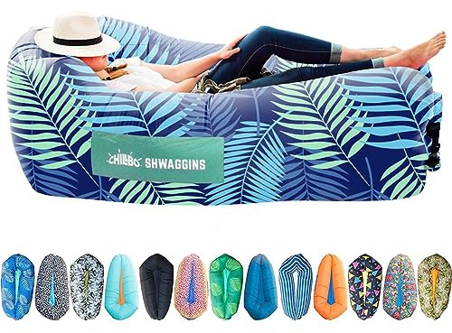 Chillbo Shwaggins Canapé Gonflable – Chaise Gonflable Cool, Facile à Installer, idéale pour la Plage, Le Camping et Les Accessoires de Festivals.