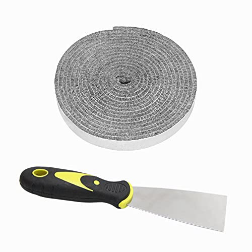 DOLAMOTY Dichtung für Big Green Egg Large, Big Green Egg Parts Zubehör, Hochtemperatur-Materialdichtung, Ersatz für Big Green Egg Large und XL, selbstklebend, 4,5 m lang, 2,2 cm breit, mit Schaber