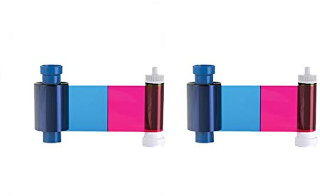 Bodno 2 x Magicard Pronto 100 Printer MD100YMCKO Color Ribbon - YMCKO - 100 Prints Software Demo Card