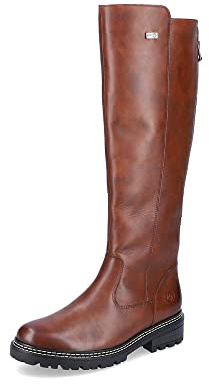 Remonte Mujer Botas D0B72, señora Botas clásicas,Plantilla Desmontable,Repelente,remonteTEX,Botas,Botas de caña Larga,Braun,36 EU / 3.5 UK
