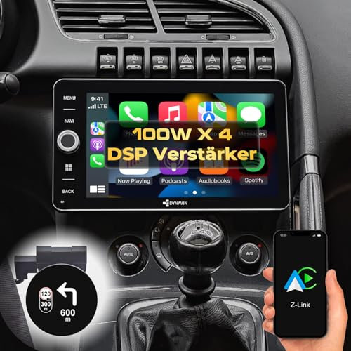 DYNAVIN Android Autoradio Navi für Peugeot 3008 5008, 9 Zoll Radio mit Wireless Carplay und Android Auto | Head-up Display | Inkl. DAB+: D9-PG3008 Premium Flex