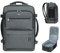 WANDF Cabin Bag 45x36x20 for Easyjet Airlines Underseat Travel Hand Luggage Backpack with Wet Pocket, 17 Inch Laptop Backpack for Men Women (Grey)