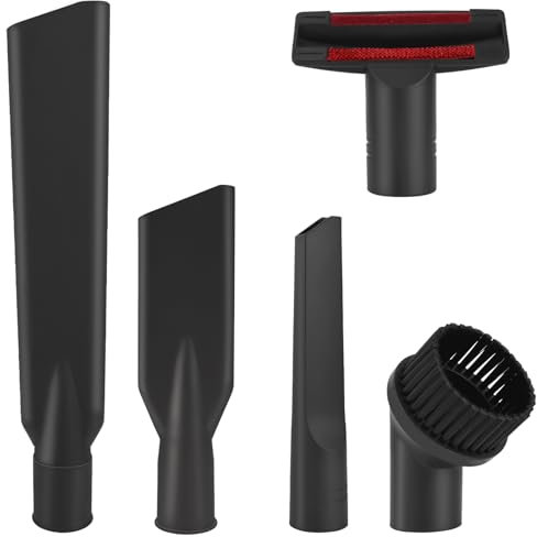 Wiseten Universal 35 mm Vacuum Cleaner Nozzle Brush Set, Upholstery Nozzle, Crevice Nozzle, Mattress Nozzle, Suction Brush, Brush Nozzle Black for Henry Hoover Attachments