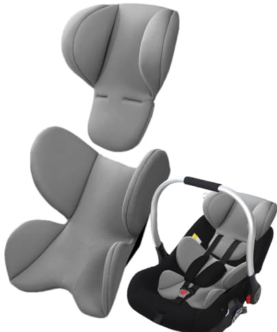 Inserto per seggiolino auto per bambini - Supporto per il corpo della testa del neonato, cuscino morbido regolabile | Cuscini morbidi e traspiranti per passeggino, poggiatesta di supporto per il corpo