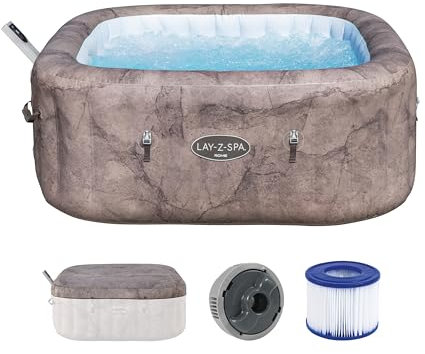 Bestway 6001K Minipiscina idromassaggio gonfiabile Rome AirJet con pompa integrata