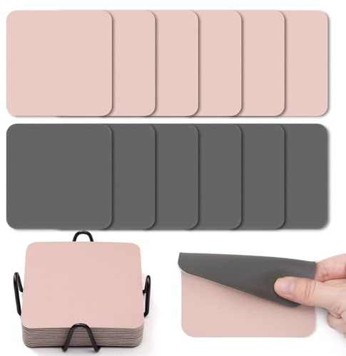 Myir JUN Posavasos Juego de 12 Posavasos 10cm Originales Cuadrados