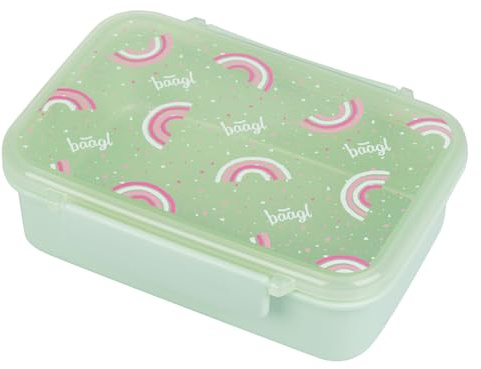 Baagl Boîte à déjeuner enfant pour l'école - Compartmentalized goûter - Maternelle - Pour fille