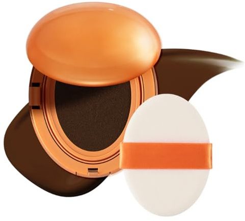 Ai Filter Cushion Foundation | Semi-Matte Perfection Concealer, AI-Like Korean Makeup Powder Base | Blurs Imperfections Naturally | 72-Hour Longlasting Makeup Foundation For Ladies Daily