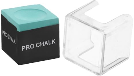 BESPORTBLE Gesso per Stecche da Biliardo Professionale Verde Scatola Acrilica Protettiva Accessorio Silenzioso per Controllo Preciso per Club Bar e Uso Domestico
