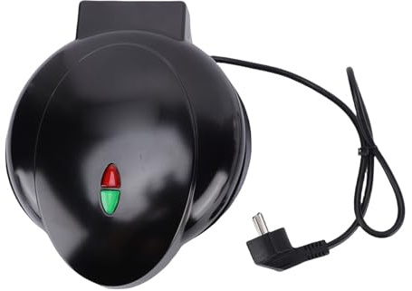 HUSHUI Mini Pancake Maker, Macchina Elettrica per Cake Pop da 1200 W con Rivestimento Antiaderente e Riscaldamento a Doppio Lato, per Snack e Dessert per la Colazione (Spina europea)
