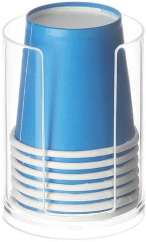 Cup Dispenser - Easy to Use, Paper Cup Holder, Bathroom Bowl Dispenser, Water and Paper Cup Holder, Pull Type Water Cooler Cup Storage for Hotel Supermarket Kitchen