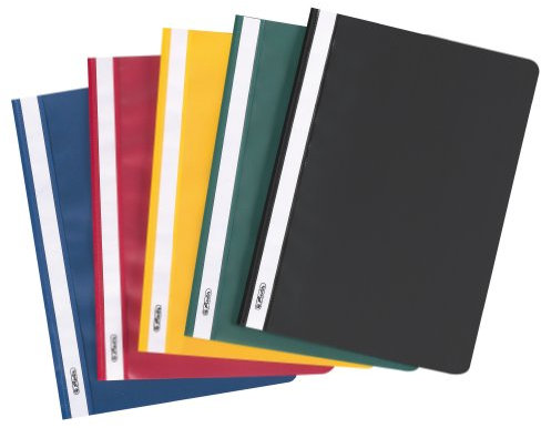 Herlitz Schnellhefter A4, Kunststoff, sortierte Farben, 10 Stück