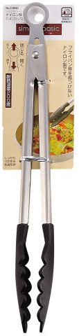 Pearl simple basic nylon cooking tongs 27cm C-8933 (japan import)