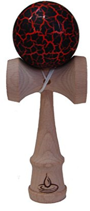 Red/Black Crackle Kendama