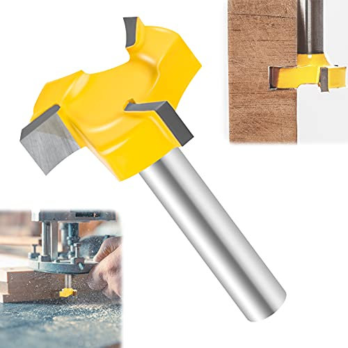 T Geradem Schaft Fräser 8mm Schaft Reinigung Fräser 3 Kanten T Schlitz Fräser Schaft Holzfräser Fräser für Oberfräse 8mm Schaft Plattenfräser Hobelwerkzeug für Handarbeit Holzbearbeitung