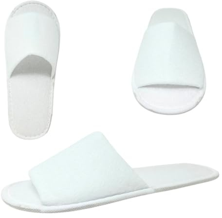 AQASKIN - 10 Paia - Ciabatte Monouso Antiscivolo in Spugna di Alta qualità – Fondo Rialzato Comodo e Morbido – Ideali per Hotel, Spa e Centri Benessere.