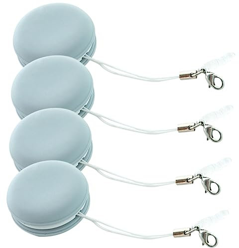 Beavorty 4pcs Macaron Phone Screen Cleaner Wipes Microfiber Cloths for Eyeglasses Lens Cleaning Blue Portable Set for Smartphones and Glasses