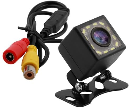 Car Backup Reversing Camera, 170° Wide Angle Camera with 12-LED Night Vision IP67 Waterproof Reverse HD 720P Camera for Cars Trucks Vans SUVs RVs Caravan