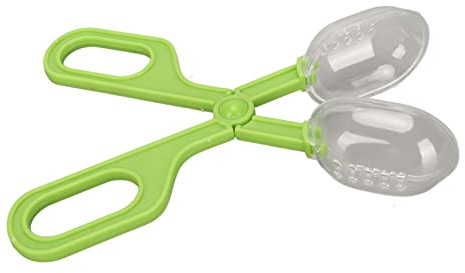 Fafeims Abrazadera de Alimentación para Reptiles, Pinzas Transparentes de ABS a Prueba de Mordeduras con de Tijera para Lagartos, Ranas, Dragones Barbudos, Grillos, Cucarachas (Green)