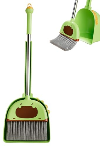 Scopa Per Bambini - Manico Misura Piccola | Giocattolo Pulizia Leggero Set Educativo | Kit Pratica Spazzino Bimbi Per Casa Asilo Classe Sala Giochi Apprendimento