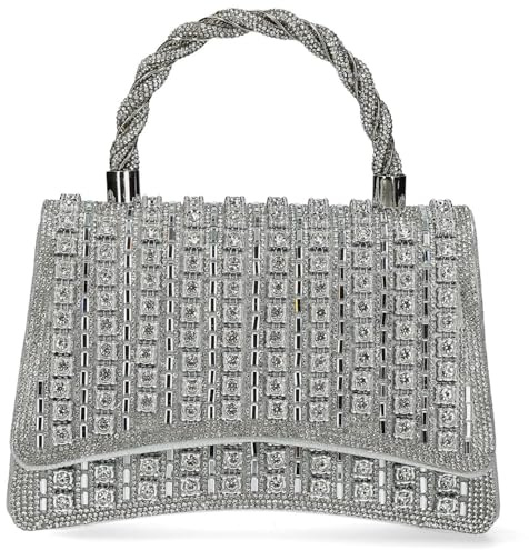Laura Vita Borsa a manico da donna Mila 03, colore:argento
