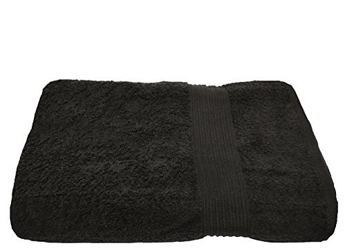 Julie Julsen Handtuch in 23 Farben erhältlich weich und saugstark 500gsm Öko Tex Schwarz 50 x 100 cm