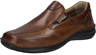 Josef Seibel Herren Slipper Anvers 67,Weite K (Extra weit),Wechselfußbett,Businessschuhe,Anzugschuhe,elegant,Office,Braun (Cognac),44 EU