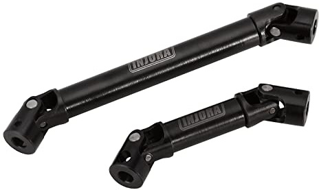 INJORA RC Eje de Transmisión Acero Endurecido Eje Central Trasero Delantero para SCX24 Gladiator Power Wagon Axial Upgrade Parts 1/24 RC Crawler Coche, 2Pcs