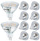 DiCUNO GU5.3 LED Lampen 5W, 12V MR16 Reflektor, Ersetzt 50W Halogen Spots, 2700K Warmweiß, 440lm, 120°Abstrahlwinkel, LED Leuchtmittel, AC/DC, Flimmerfrei, Nicht dimmbar, 10er Pack