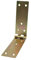 DOJA Barcelona | Kistenband Scharnier für Schubladen | 8 Scharniere klappbar, 200 x 35 x 1,5 mm, Gelb verzinkt, Aufschraubbänder für Holztüren, Innenräume, Holzkisten, Kleine Schränke