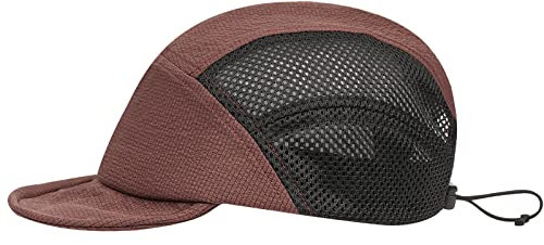 CLAPE Sommer Mesh Kappe Kurzer Schirm 5 Panel Baseball Cap Atmungsaktive Basecap Herren Flat Brim Unstructured Hat Quick Dry Sport Running Cap